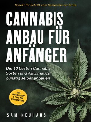 cover image of Cannabis Anbau für Anfänger
